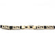 German Fuentes chain-link stretch belt in black