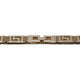 German Fuentes chain-link stretch belt in taupe