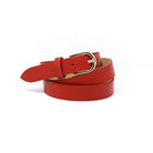 German Fuentes genuine leather belt in red