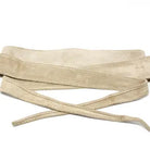 German Fuentes genuine suede wrap belt in beige