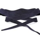 German Fuentes genuine suede wrap belt in navy