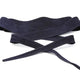 German Fuentes genuine suede wrap belt in navy