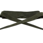 German Fuentes genuine suede wrap belt in olive