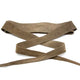 German Fuentes genuine suede wrap belt in taupe
