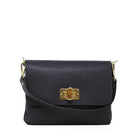 German Fuentes genuine Italian leather clutch and crossbody bag in navy