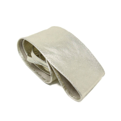 German Fuentes thin leather wrap belt in gold