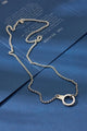 Round Link Necklace with Cuff Keeper 18"
