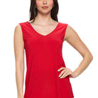 High-Low Reversible Tank in Red, front view