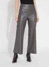 Vegan leather wide leg