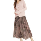 Laguna Floral Georgette Plissé Skirt
