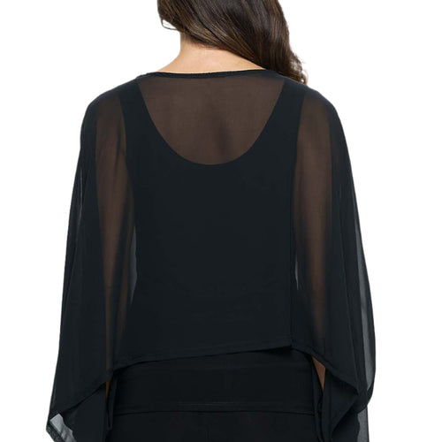 Last Tango Chiffon Topper in Black – Ella Where She Shops