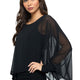 Last Tango Chiffon Topper in Black – Ella Where She Shops