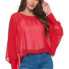 Last Tango Chiffon Topper in Red – Ella Where She Shops