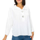 Last Tango Woven Half Placket Dolman Top in White – Ella Where She Shops
