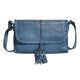 Latico Freya leather crossbody bag with whipstitch trim and tassel, alternate view