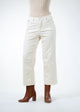 Lisette L Charlene 26" Wide Crop in ivory and charcoal, front view