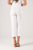 Lisette L Kathryne Crop Pant with Pockets in black and white, detail view