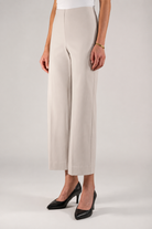 Lisette L Kathryne 28" Wide Leg Pant in stone, front alternate view