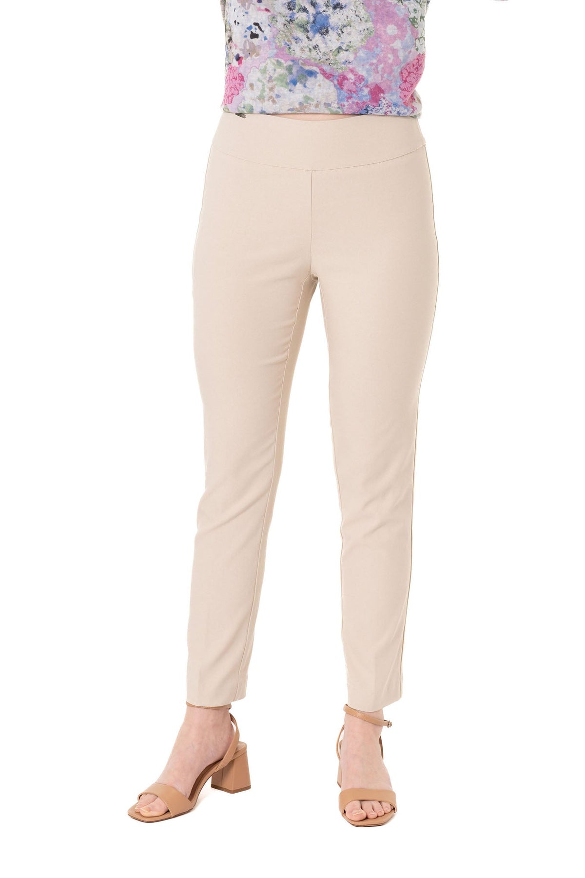 Lisette L Milan Ankle Pant in ecru, back view