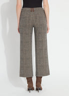 Lysse Aisling Ponte Ankle Pant in Cambridge Boheme Plaid, back view
