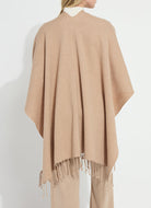 Lysse Basilia Double Face Reversible Wrap in Warm Biscuit Buttercream, back view