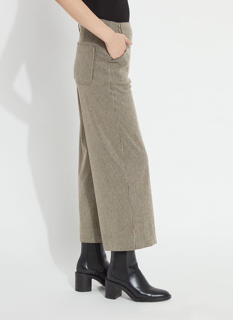 Lysse Clarke Wide Leg Denim in Everwood Sheen Line, side view