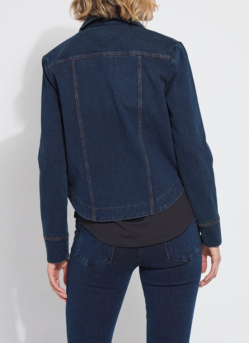 Lysse classic denim jacket in indigo, alternate view