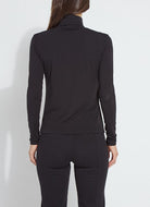 Lysse Essential Longsleeve Turtleneck in Black, back view