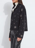 Lysse Scottie embellished jacket in charcoal, alternate view