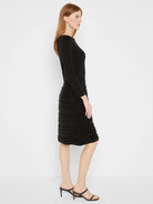 NIC+ZOE All The Trimmings Twirl Dress in Black Onyx, side view