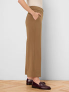 NIC+ZOE Clarendon Sleek Stretch Cuffed Ankle Pant in Oak, side view
