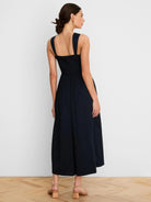 NIC+ZOE Eloise Dress in Dark Indigo, back view