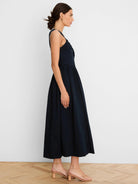 NIC+ZOE Eloise Dress in Dark Indigo, side view