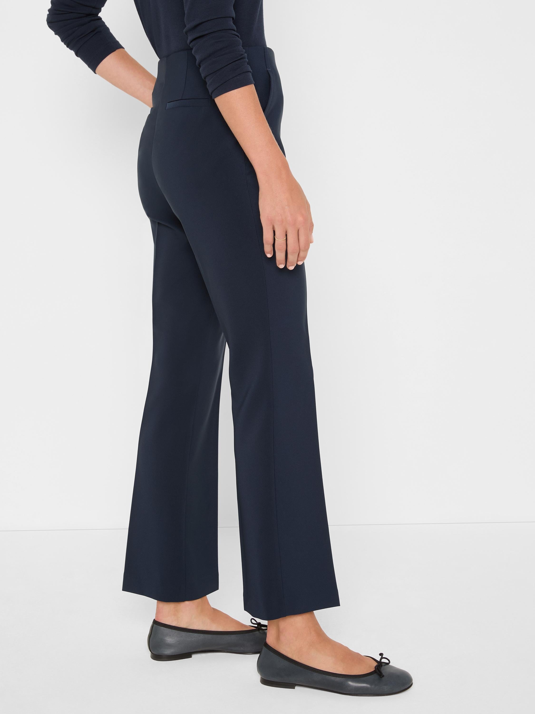 NIC+ZOE Plaza Demi Boot Sleek Stretch Pant in Dark Indigo, side view