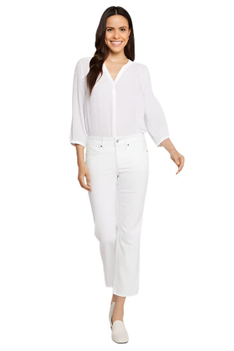 NYDJ Marilyn Straight Ankle Jeans in White – Ella Where She Shops