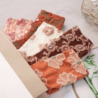 Orange Embossed Socks – Detail View 4