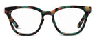 Peepers Betsy cat eye blue light reading glasses in Teal Botanico print, front view