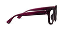 Peepers Center Stage blue light reading glasses in Dark Cherry, side view
