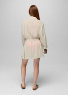 prAna Fernie Shirt Dress in Alba Currents, back view