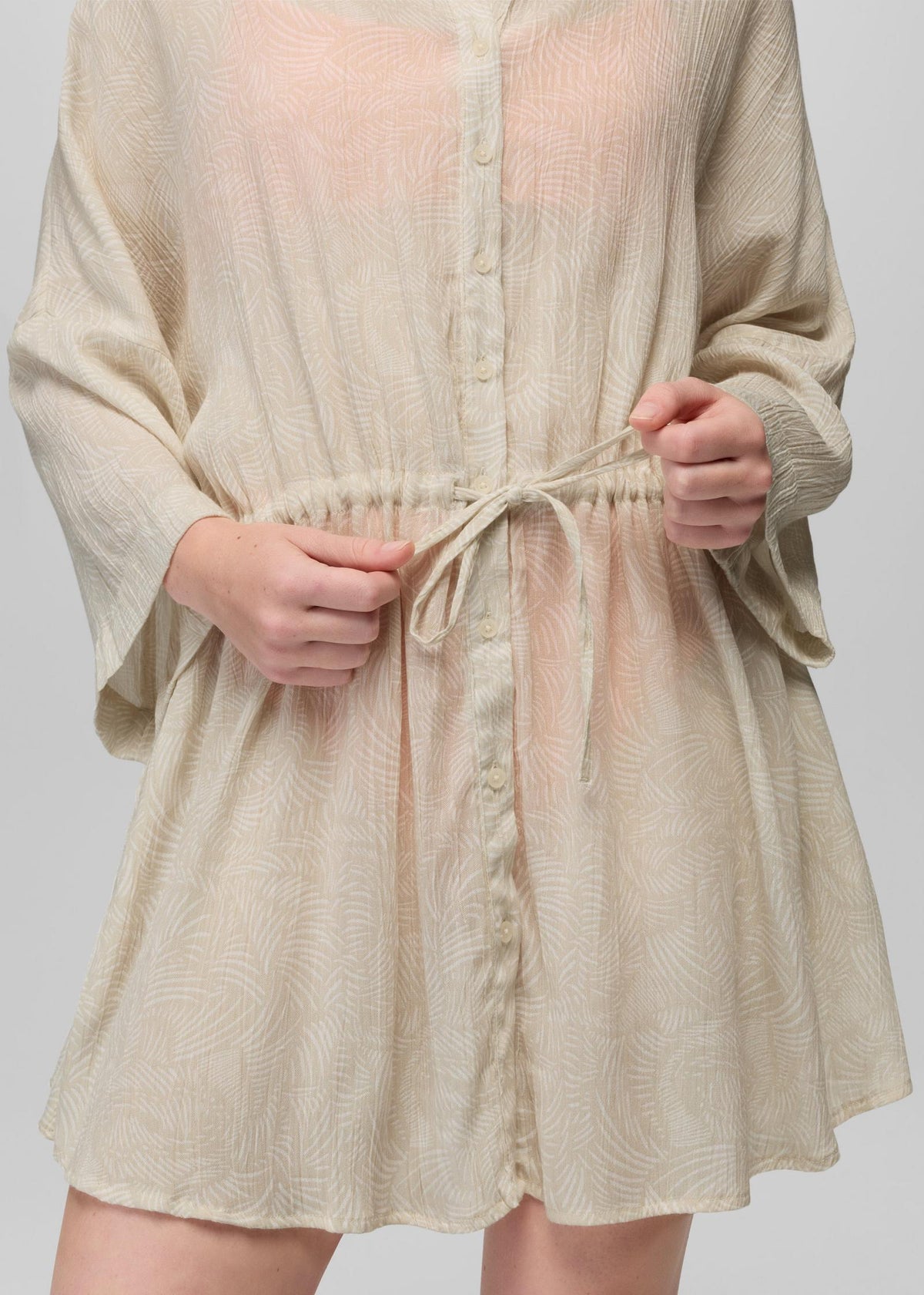 prAna Fernie Shirt Dress in Alba Currents, alternate detail view