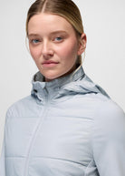 prAna Ice Flow Insulated Jacket in Rainier, close-up detail