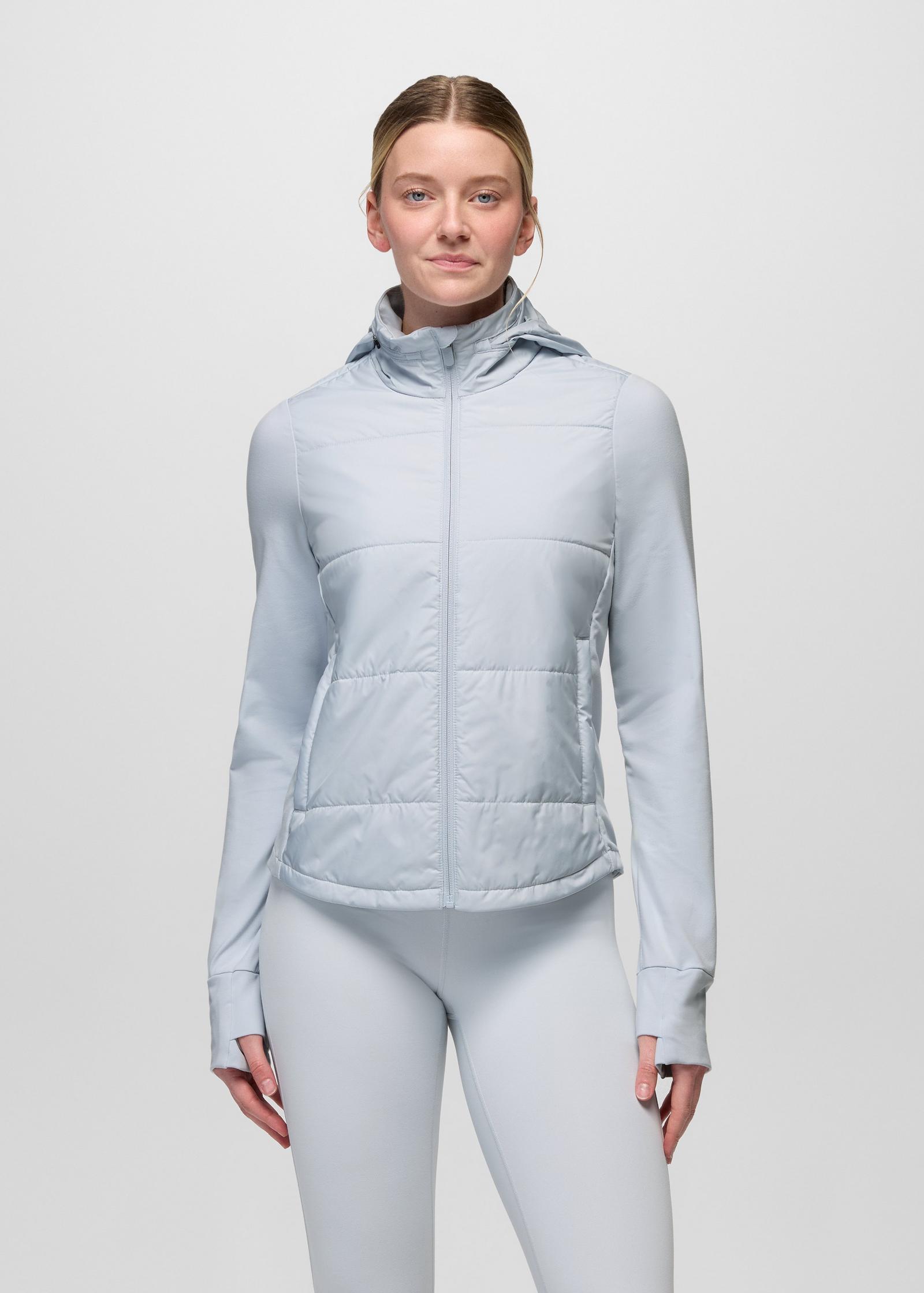 prAna Ice Flow Insulated Jacket in Rainier, front view