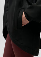 prAna Shea Soft Cardigan in Black, alternate detail view
