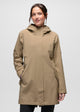 prAna Wildtide Rain Jacket in Sandbar, front view