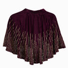 Pretty and Plum Scalloped Tie-Front Jacket – Back View