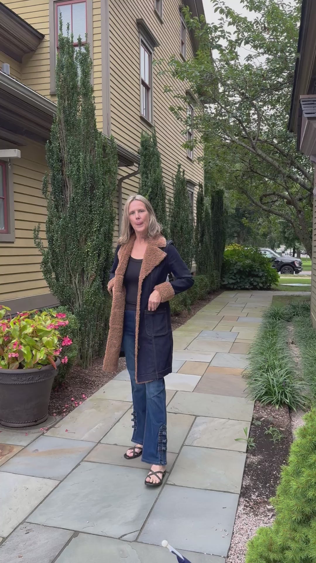 video of sherpa jacket from liverpool