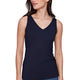 Reversible Bamboo Cami in Navy, front view with scoop neckline