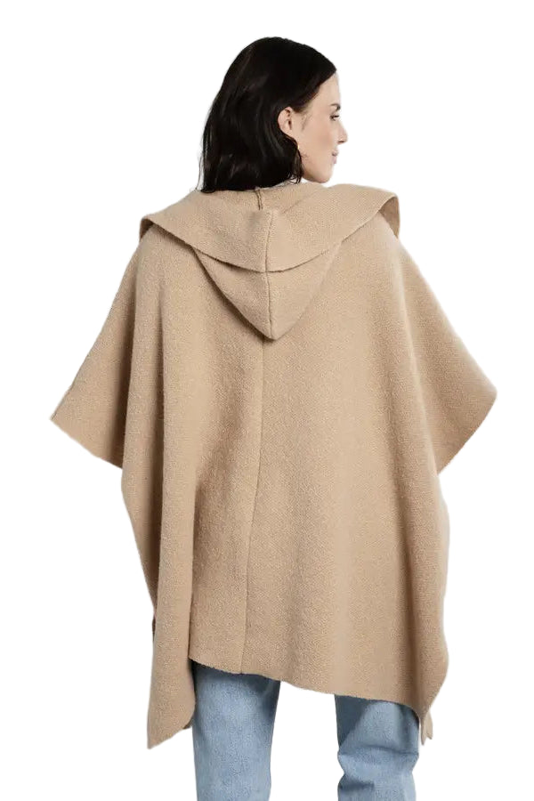 Hooded oversized kimono, alternate view