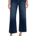Liverpool Stride Hi-Rise Cut Hem Jean in Bowers wash