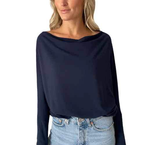 The Anywhere Top in Navy – Ella Where She Shops